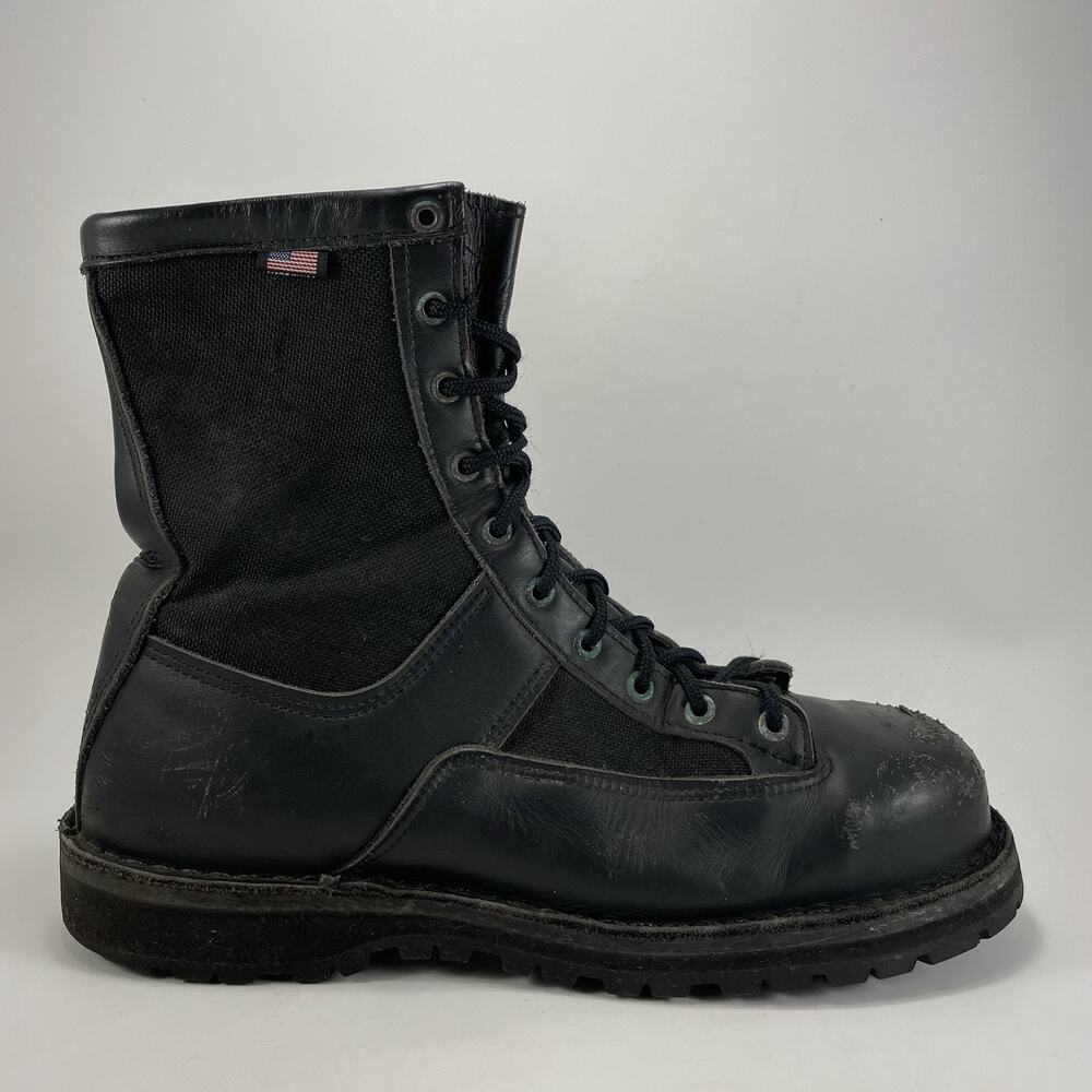 Danner Acadia 8" Boots Mens 11 D Black Composite Safety Toe USA Made 22500